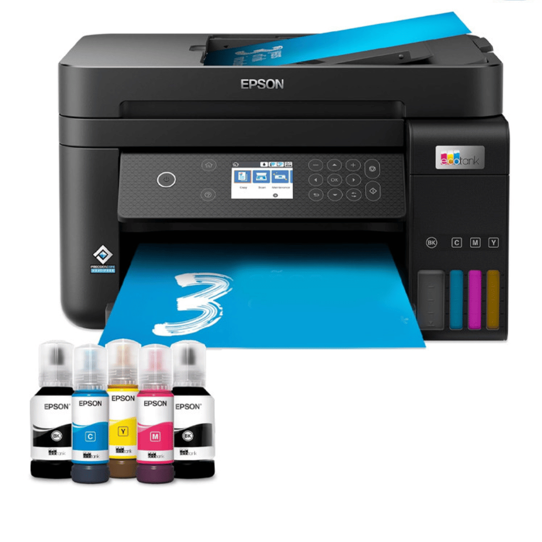 IMPRIMANTE À RÉSERVOIR INTÉGRÉ EPSON ECOTANK L6270 3EN1 COULEUR