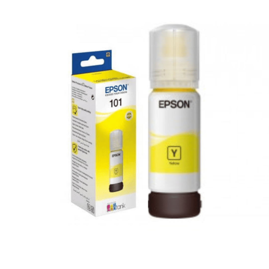 BOUTEILLE D'ENCRE ORIGINAL EPSON 101 - JAUNE