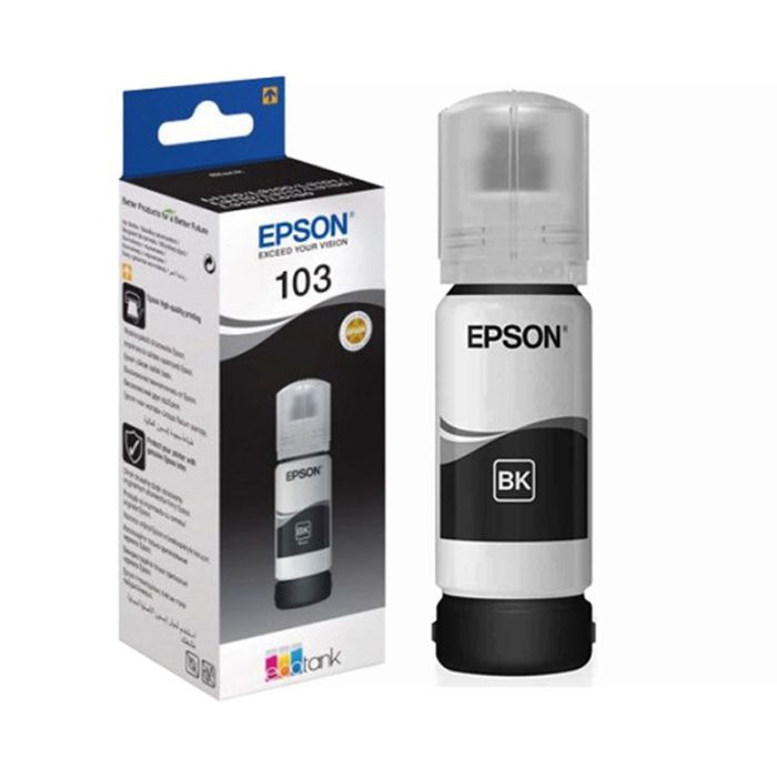 BOUTEILLE D'ENCRE ORIGINAL EPSON ECOTANK 103 - NOIR
