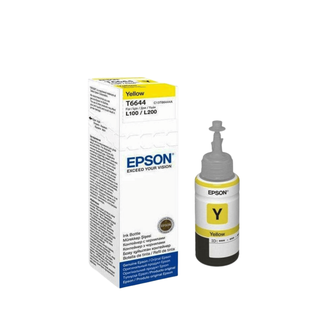 BOUTEILLE D'ENCRE EPSON ORIGINAL 664 - 70 Ml - JAUNE