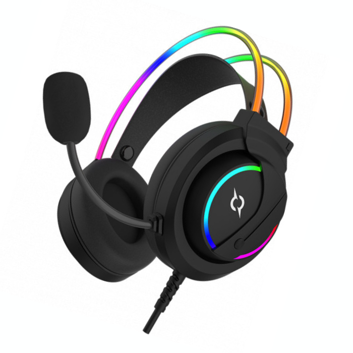 CASQUE MICRO GAMING AQIRYS CYGNUS - FILAIRE - BLACK
