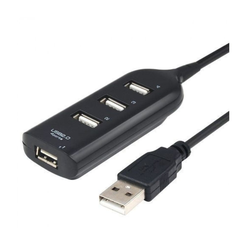 USB HUB 4 PORTS USB 2.0 - NOIR