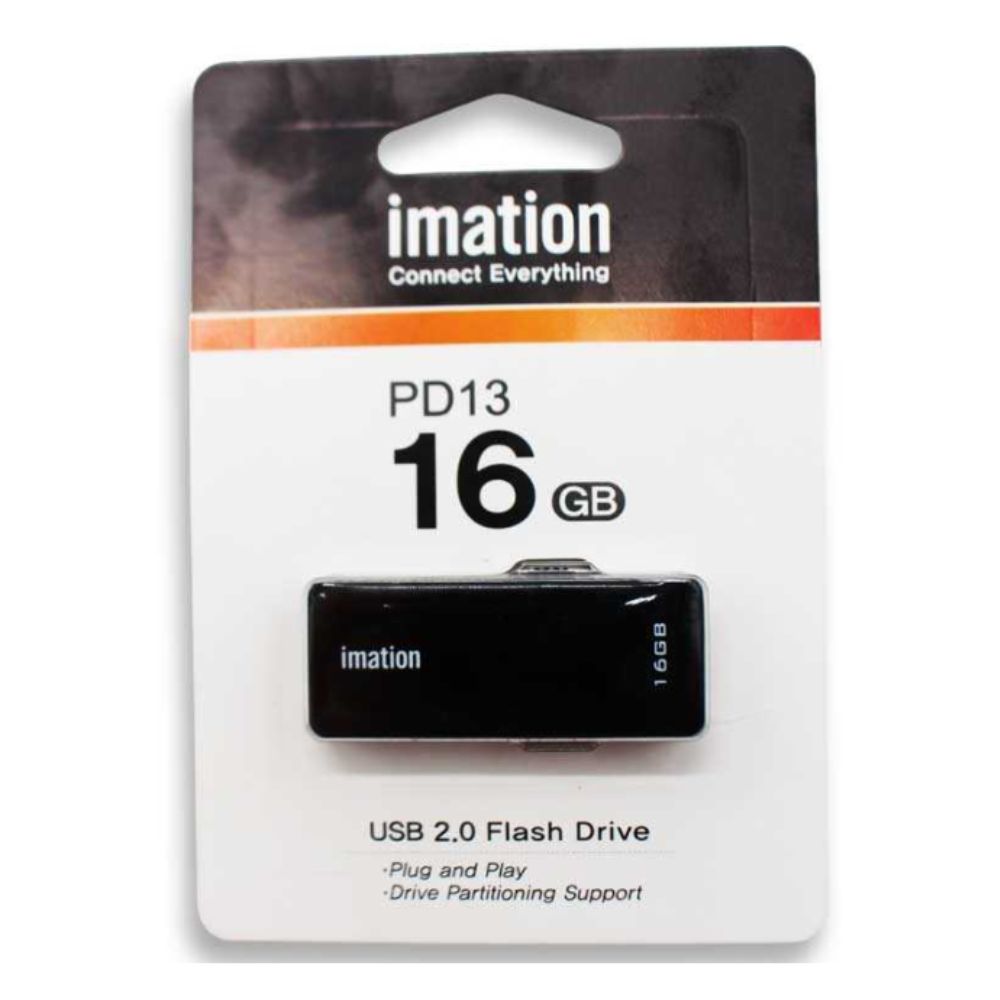 CLÉ USB IMATION PD13 16GO USB 2.0 NOIR