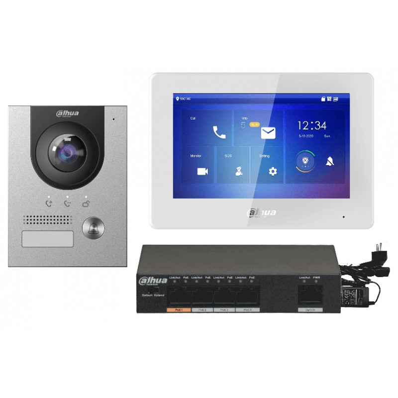 KIT VIDEOPHONE IP DAHUA 01 BOUTTON DH DHI-KTP04(F)