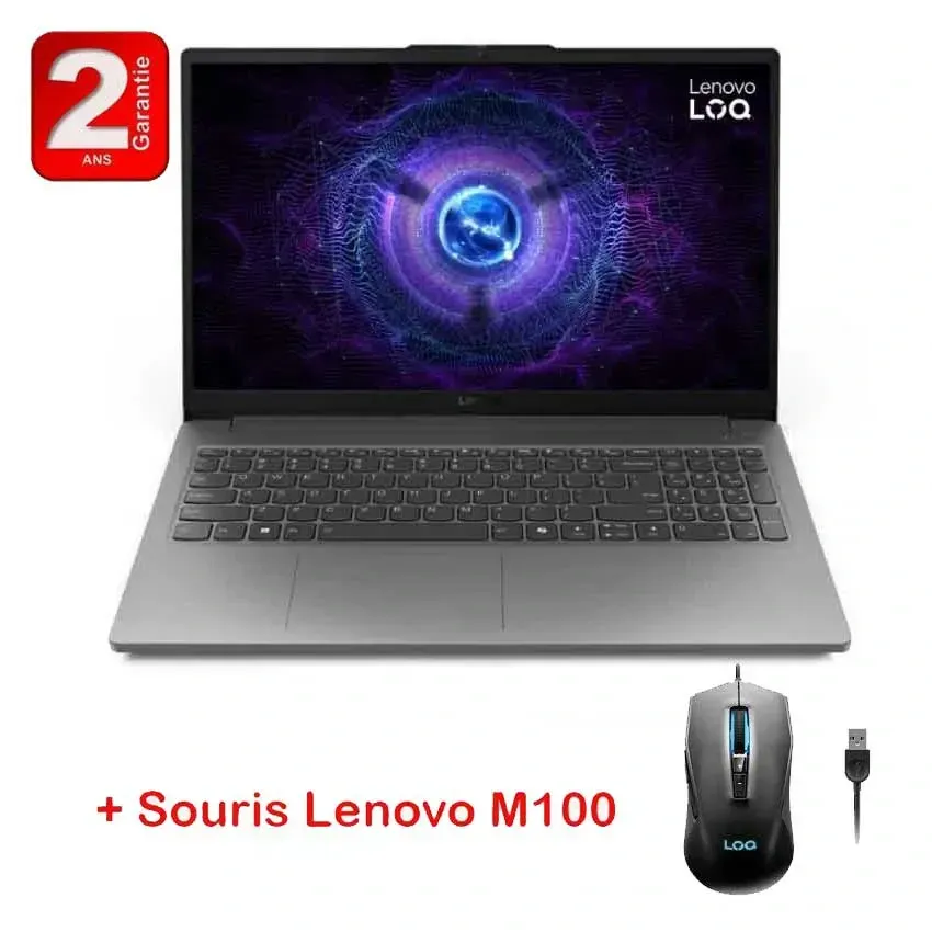 PC Portable Gamer LENOVO LOQ 15IAX9E i5 12è Gén 16Go RTX 2050