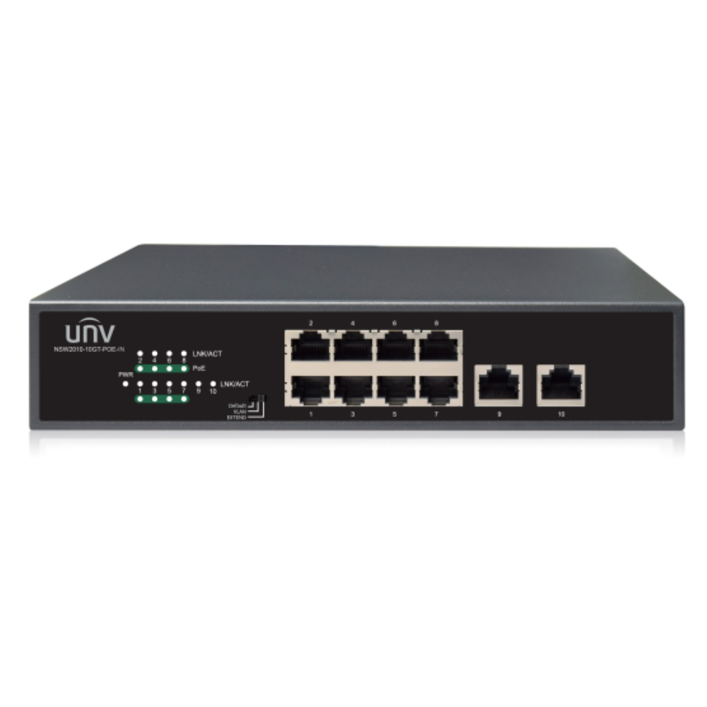 SWITCH UNV 10 PORT 10/100/1000 (8 PORT POE)
