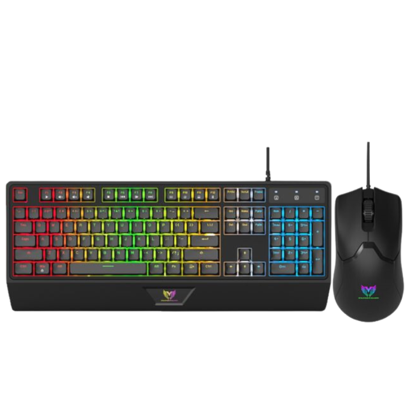 CLAVIER, SOURIS ET TAPIS GAMER FILAIRE STAR WAVE GCM1089/1088 RGB