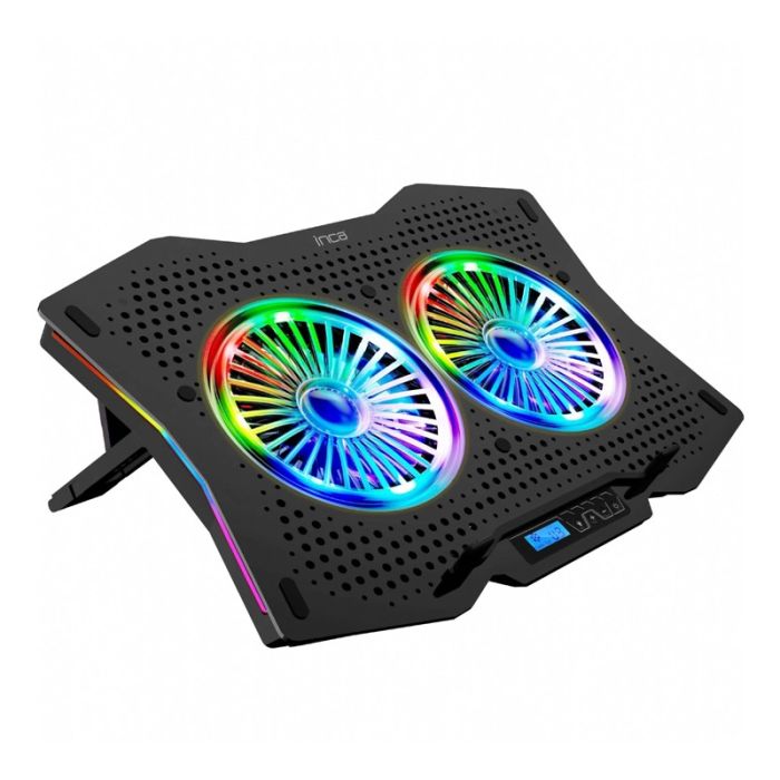 REFROIDISSEUR INCA INC-606TGS POUR PC PORTABLE 18" - NOIR