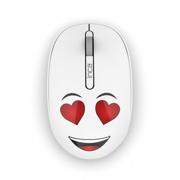 SOURIS SANS FIL INCA IWM-245RB AVEC DESIGN - BLANC