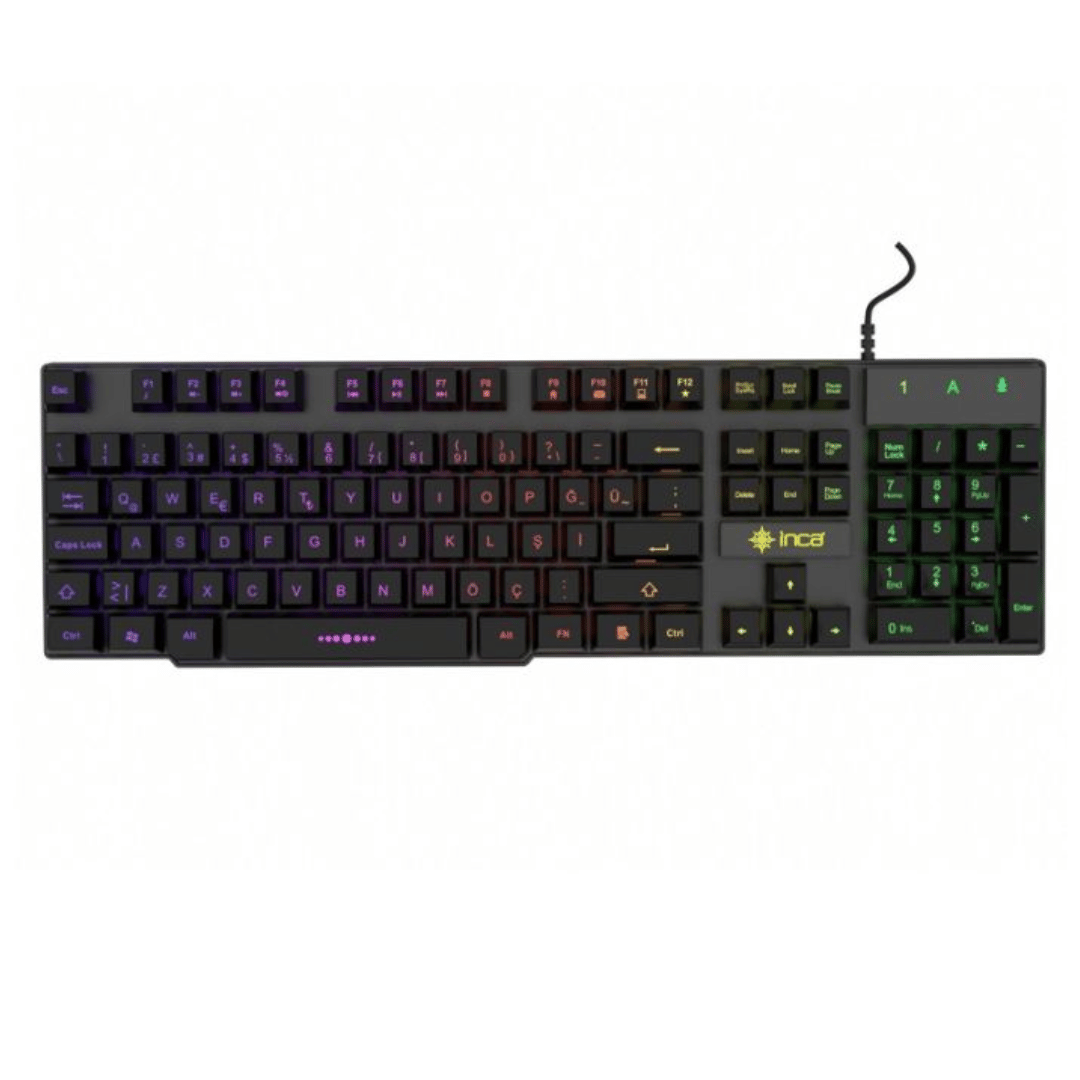 CLAVIER GAMER FILAIRE INCA IKG-449 RGB - NOIR