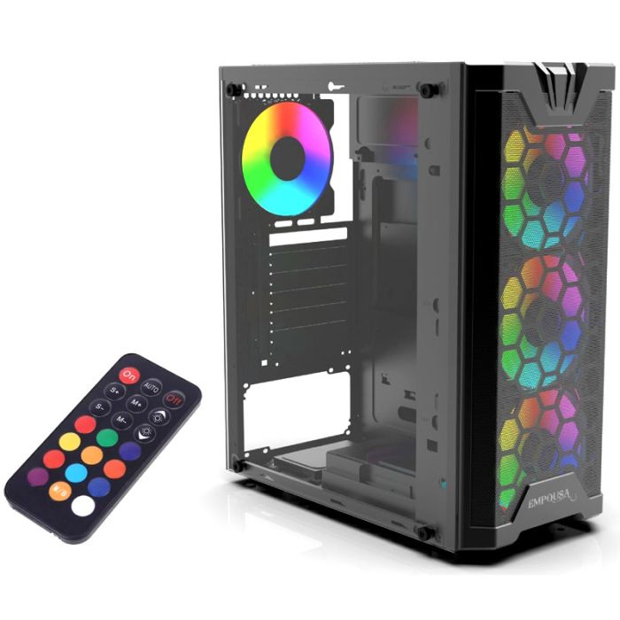 BOÎTIER PC GAMER INCA EMG-15XB - NOIR