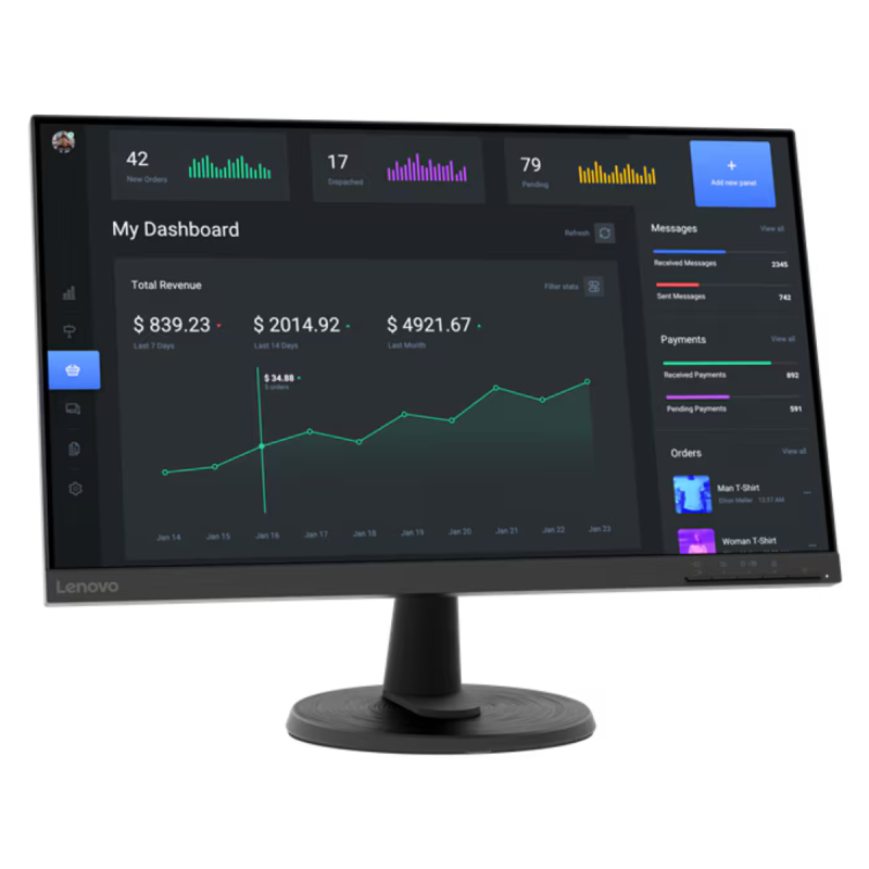 ÉCRAN LENOVO LENOVO C24-40 24" LED FULL HD VA - 75 HZ - NOIR