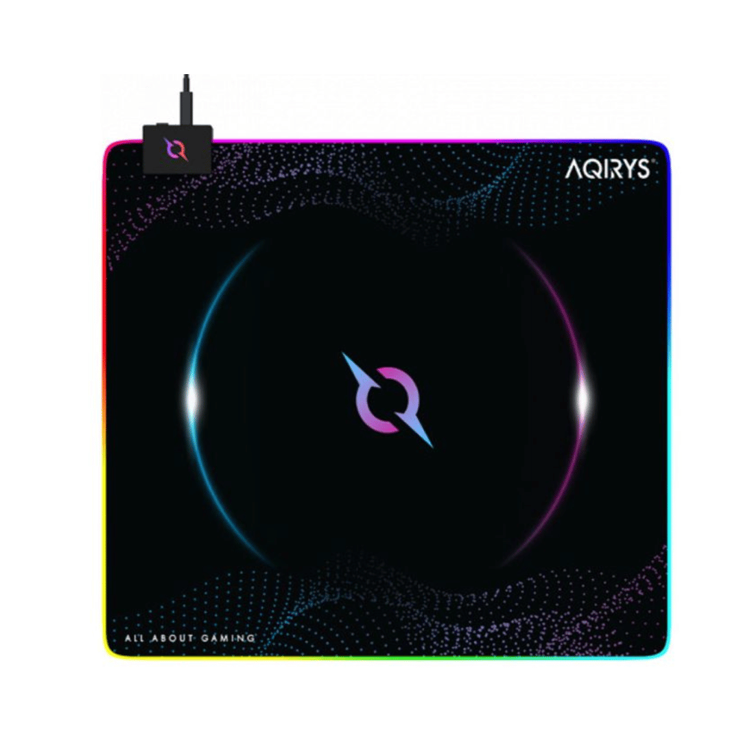 TAPIS SOURIS GAMER AQIRYS ECLIPSE MOYEN RVB - NOIR