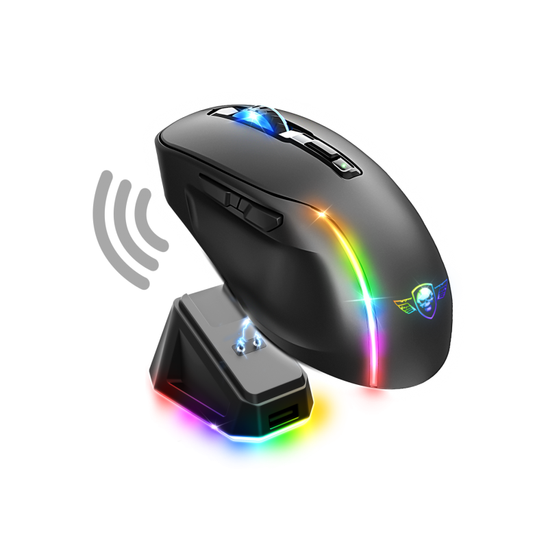 SOURIS GAMING SANS FIL SPIRIT OF GAMER ELITE M50 DARK - RGB - NOIR