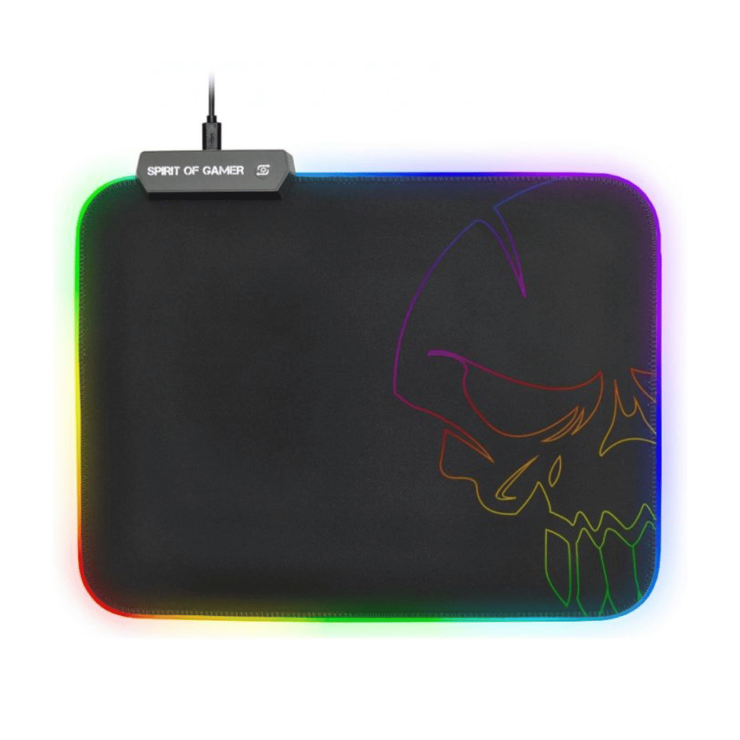 TAPIS DE SOURIS GAMER SPIRIT OF GAMER RGB M - NOIR