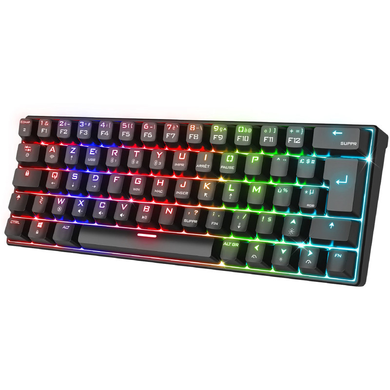 CLAVIER SOG XPERT K200 DARK MECA RGB SANS FIL - NOIR