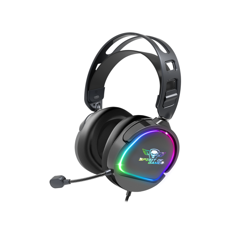 CASQUE MICRO GAMING SPIRIT OF GAMER PRO-H6 DARK - RGB - NOIR