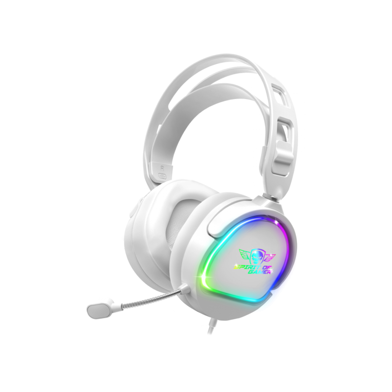 CASQUE MICRO GAMING SPIRIT OF GAMER PRO-H6 ARTIC - RGB - BLANC