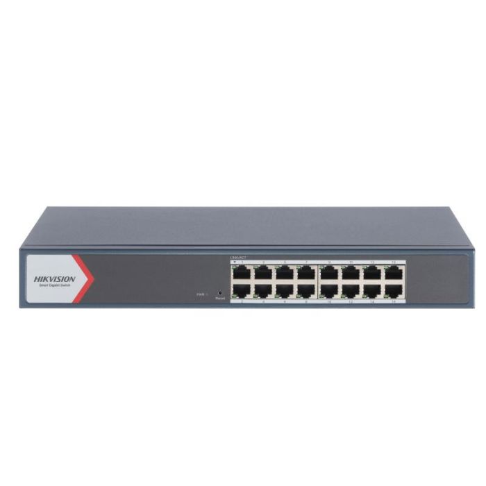 SWITCH DE BUREAU INTELLIGENT HIKVISION 16 PORTS 10/100/1000 MBPS - (DS-3E1516-EI)