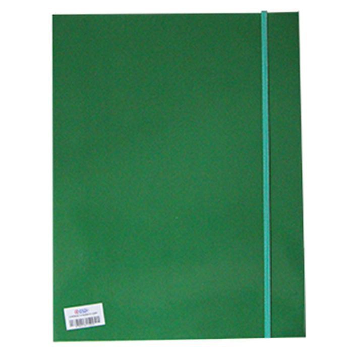 CHEMISE À RABAT EN POLYPROPYLÈNE COSTO 201201 A4 + ÉLASTIQUE - VERT