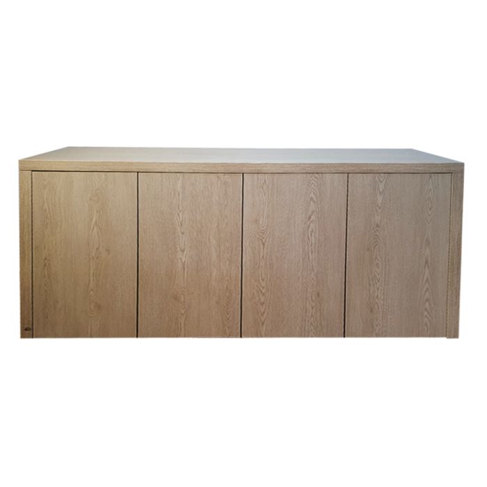 ARMOIRE DE RANGEMENT PUSH PULL EN MDF AVEC 4 PORTES BATTANTES - PIN BLANCHI