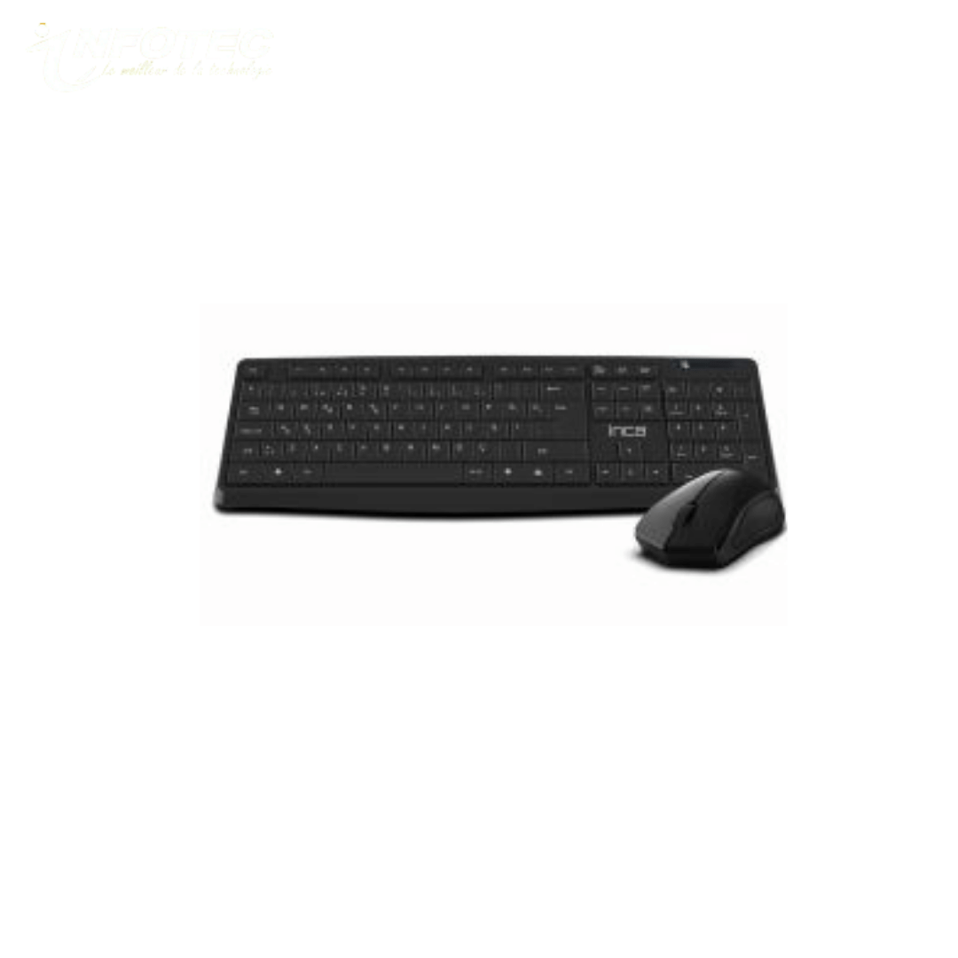Ensemble Clavier + Souris Sans Fil INCA IWS-538 - Noir