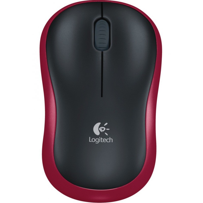 Souris Logitech Sans Fil M185 – Rouge -910-002237