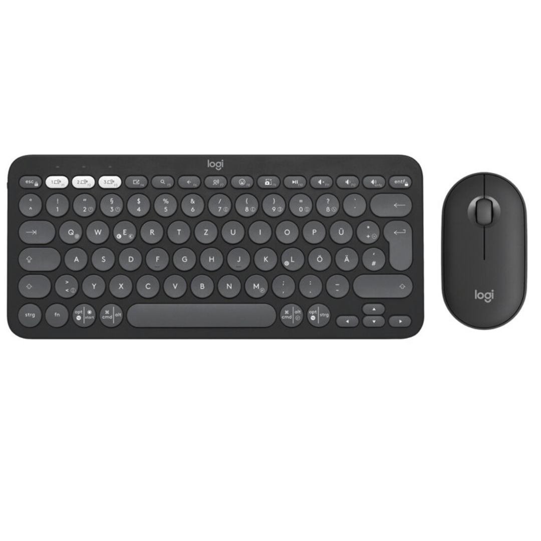 Ensemble Clavier & Souris Sans Fil LOGITECH Combo Pebble 2 - Noir