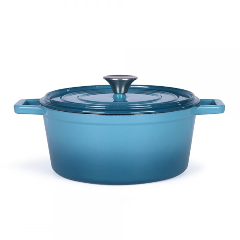 Cocotte Ronde LIVOO Avec Couvercle 24cm 4Litre - Bleu