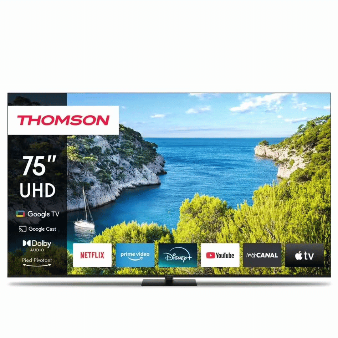 Tv Thomson 75" 75UG5C14 UHD 4K Google Tv - Noir