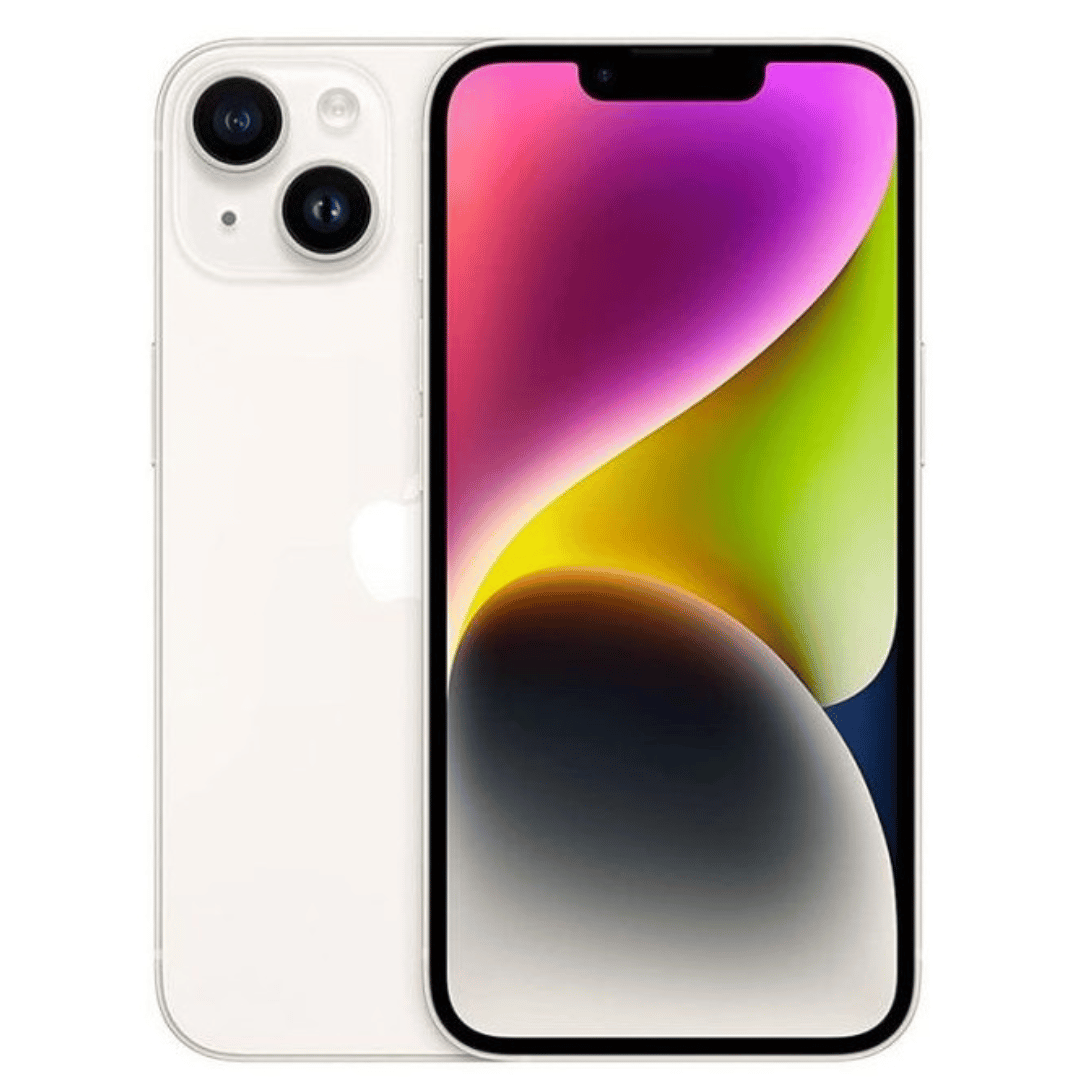 IPhone 14 Apple (MPUR3ZD/A), 128Go, 5G, écran 6.1" - Starlight