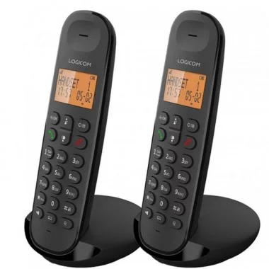 Téléphone Fixe Sans Fil Logicom - ILOA 250 Duo - Noir