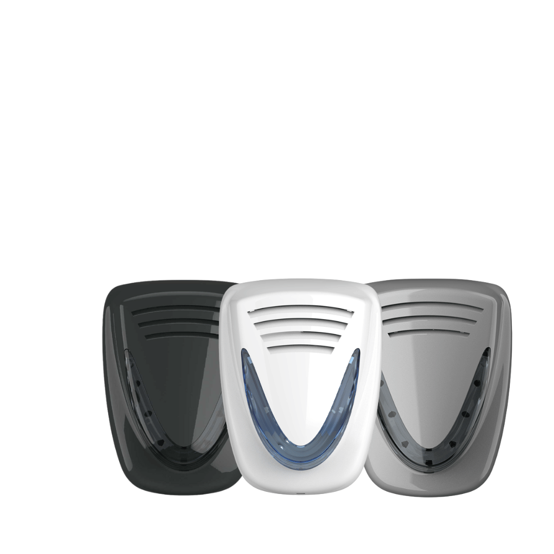 SIRENE MURANO BLANC NACRE LED FUMEE 114dB 1m - IK08 –DOUBLE CAGE