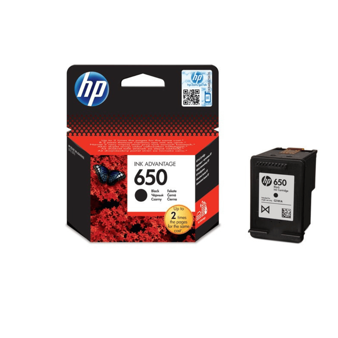 Cartouche d'encre HP 650 Original - Noir