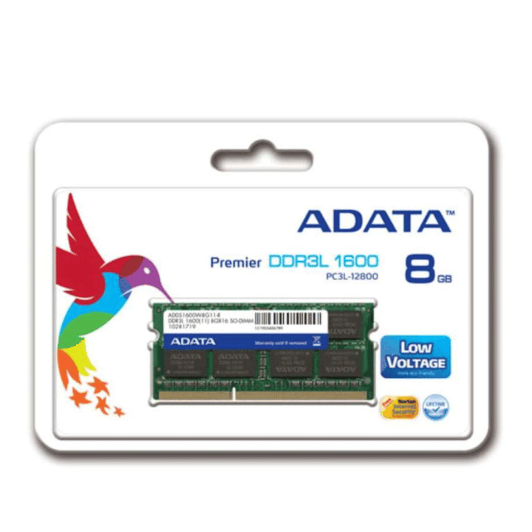 Barrette Mémoire ADATA 8Go DDR3L Pour PC Portable