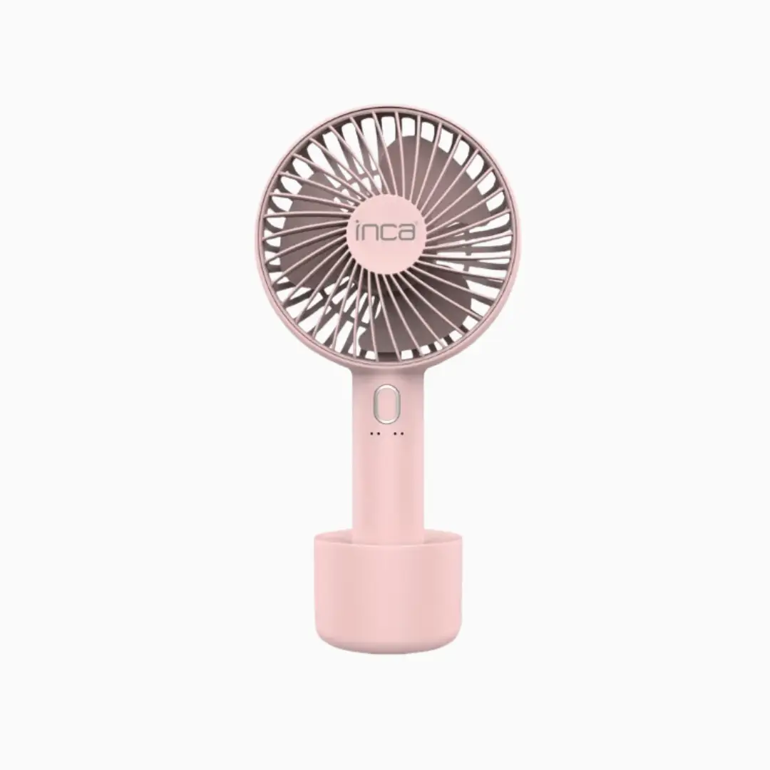 Mini Ventilateur Portable Rechargeable Inca FMI-12B – Rose -FMI-12P