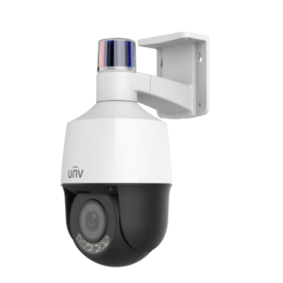 CAMERA UNV MINI PTZ 4MP WISE ISP X5 + SIRENE REF: IPC6314LWH-AX5C-VG2
